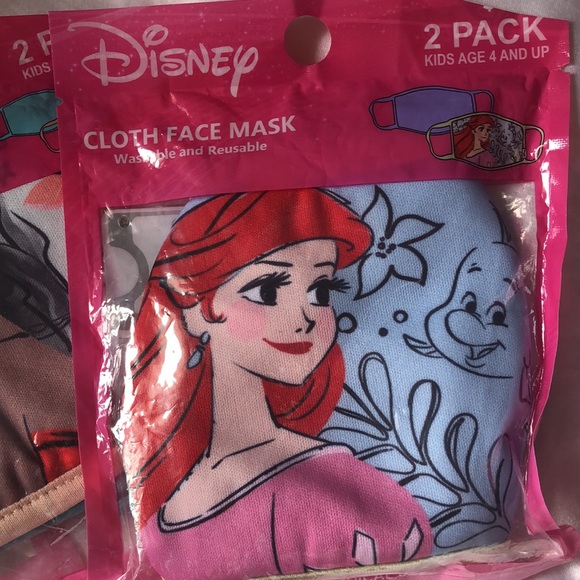 NEW Disney Princess Kids Cloth face mask Cover Coverings - Picture 2 of 4